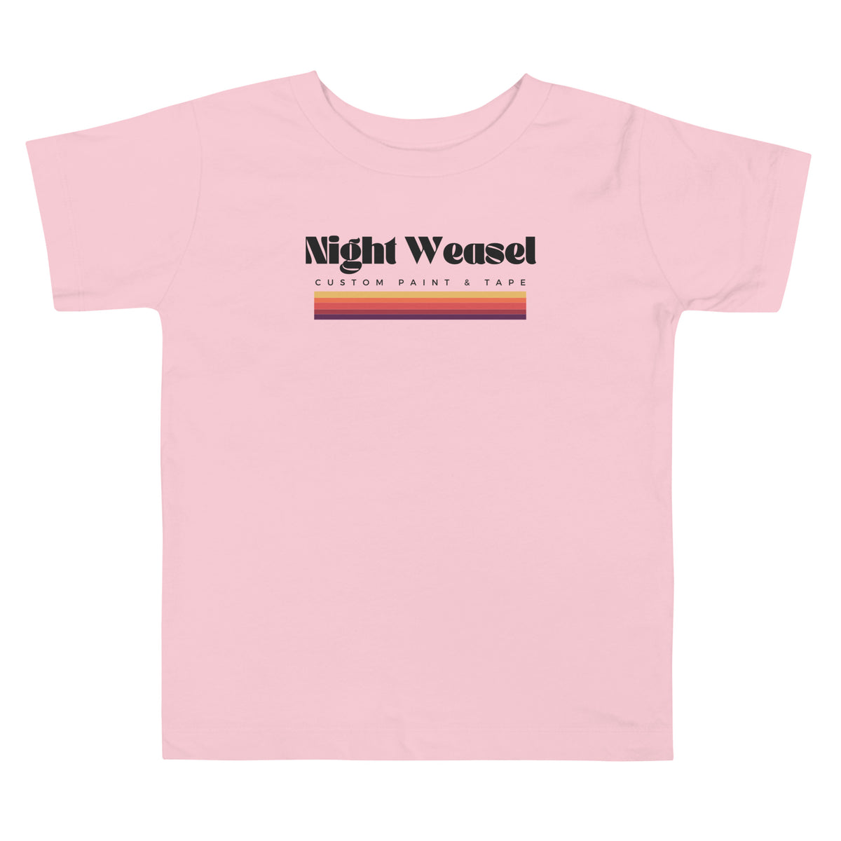 Night Weasel Retro Toddler Short Sleeve Tee