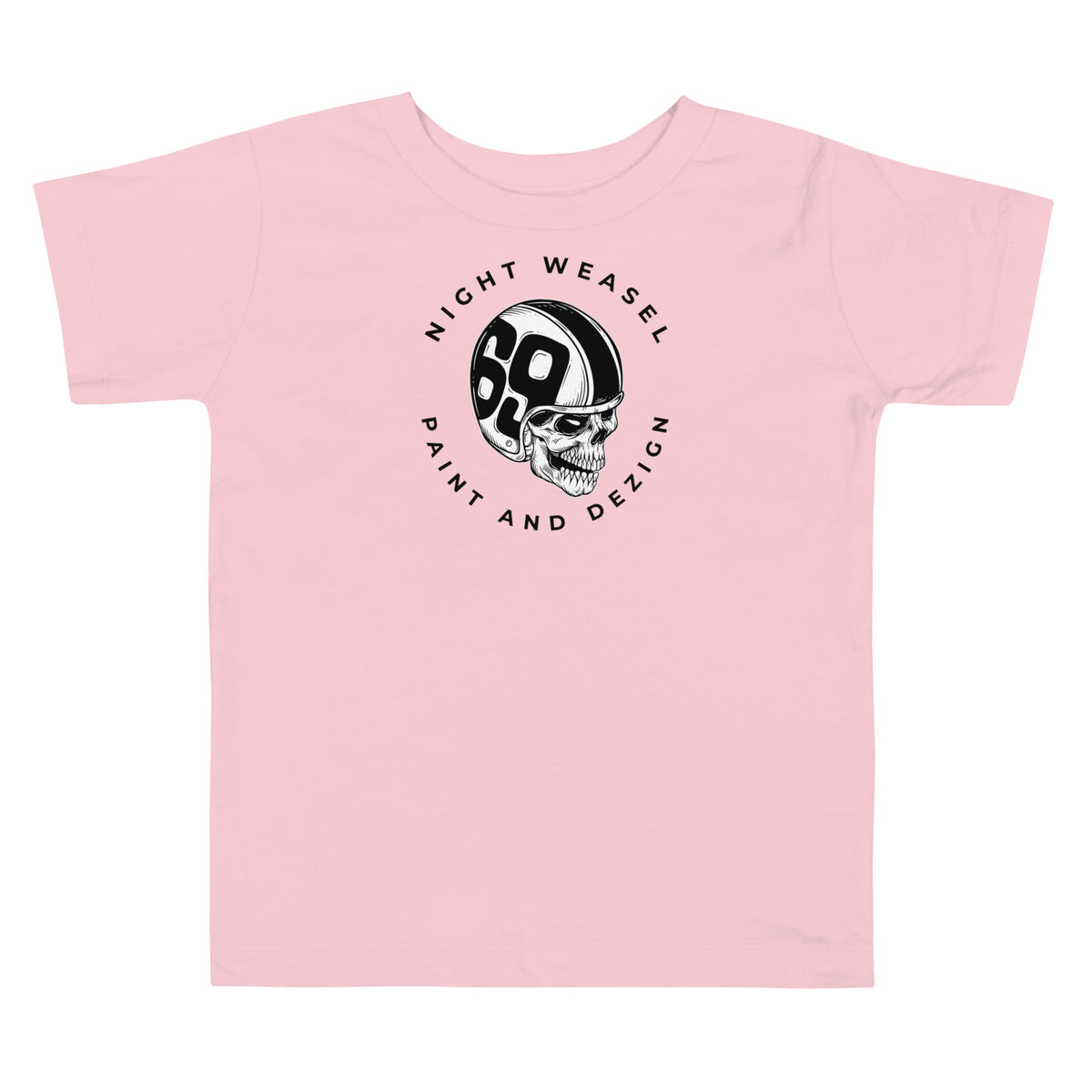 Night Weasel Skull Rider Toddler Short Sleeve Tee