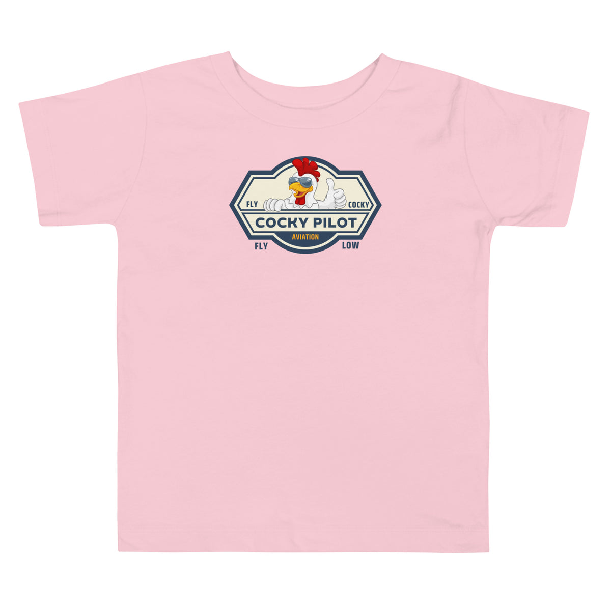 Cocky Pilot Toddler Short Sleeve Tee