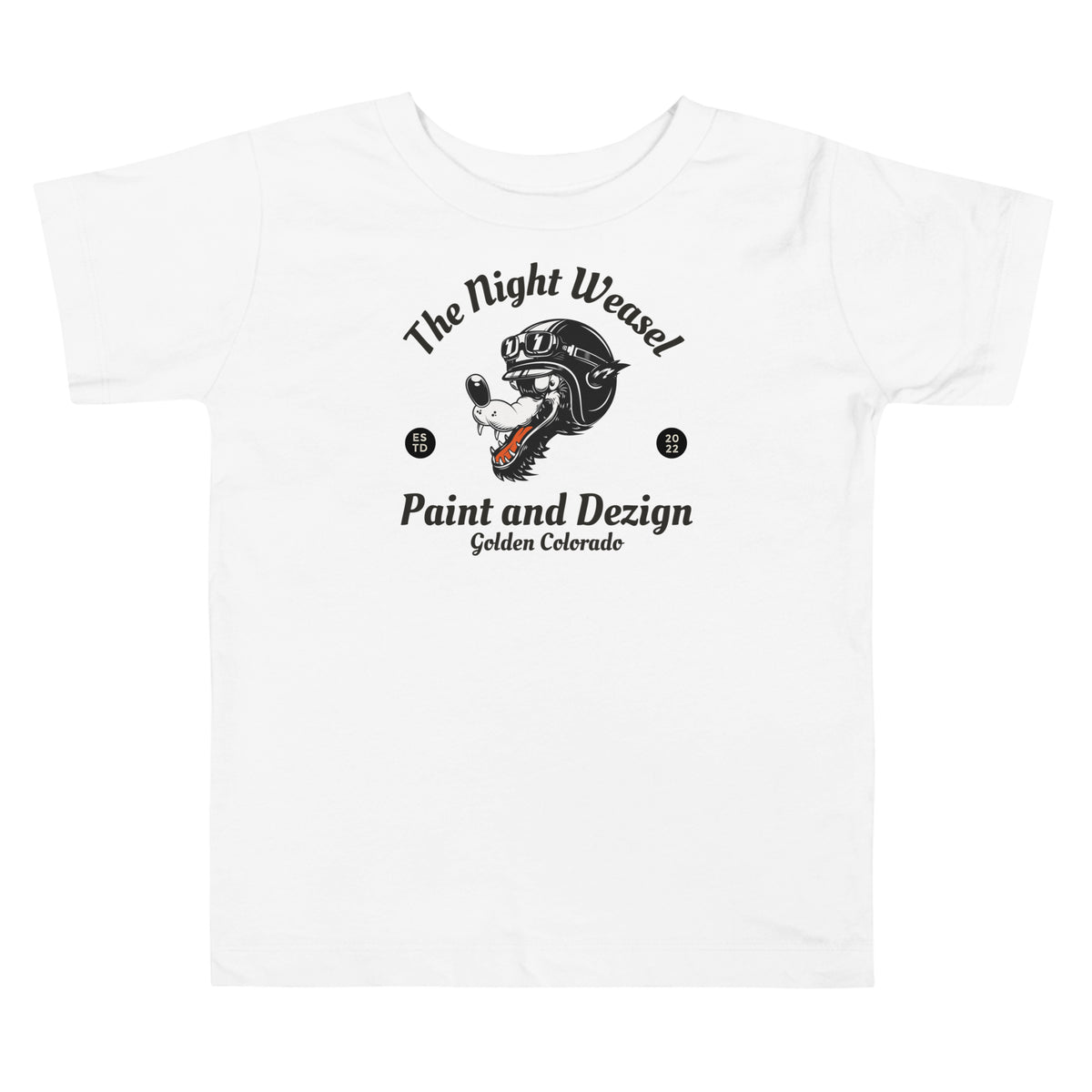 Night Weasel Dezigns Wolf Toddler Short Sleeve Tee