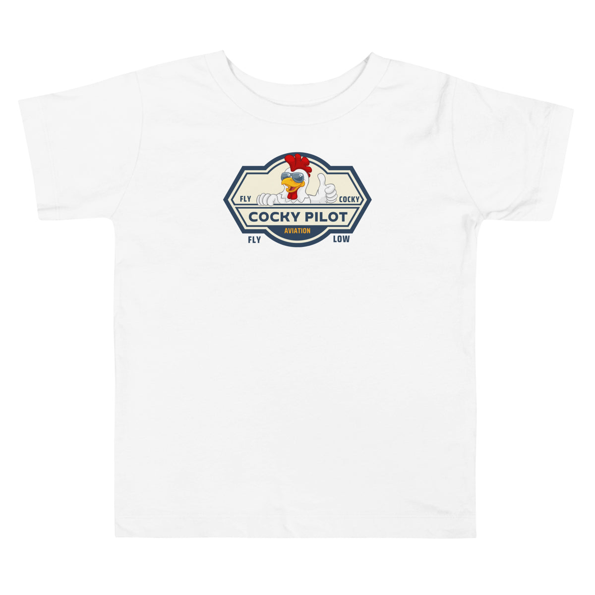 Cocky Pilot Toddler Short Sleeve Tee