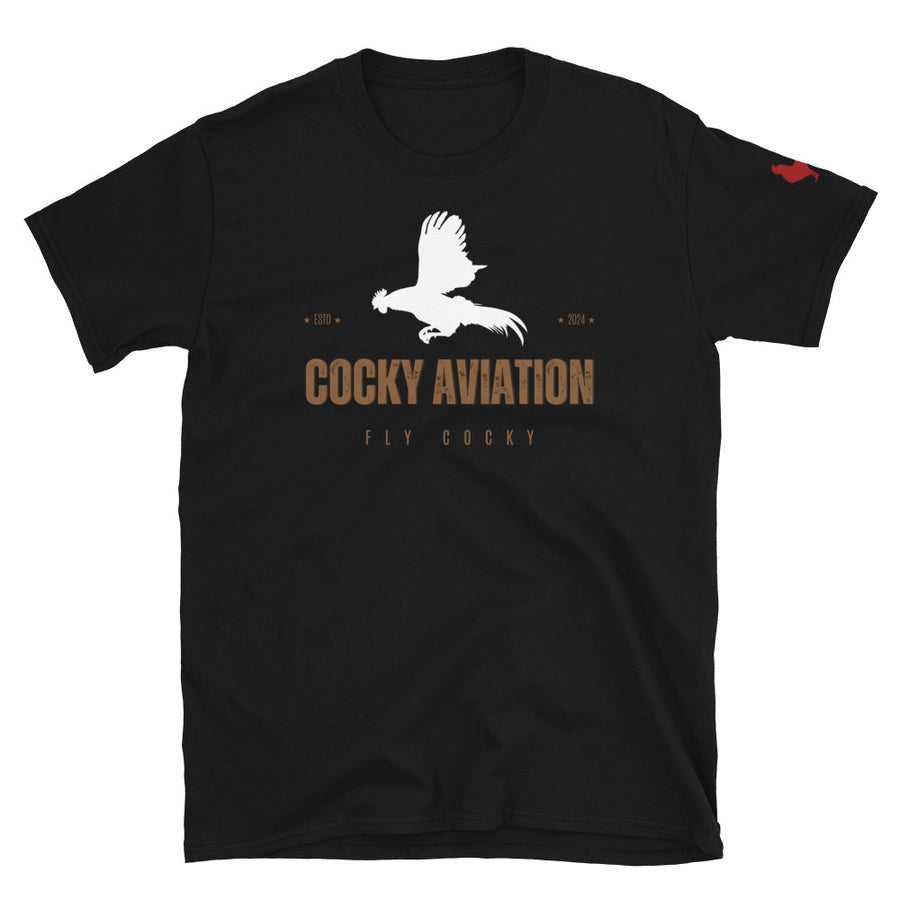 Flying Rooster Short-Sleeve Unisex T-Shirt