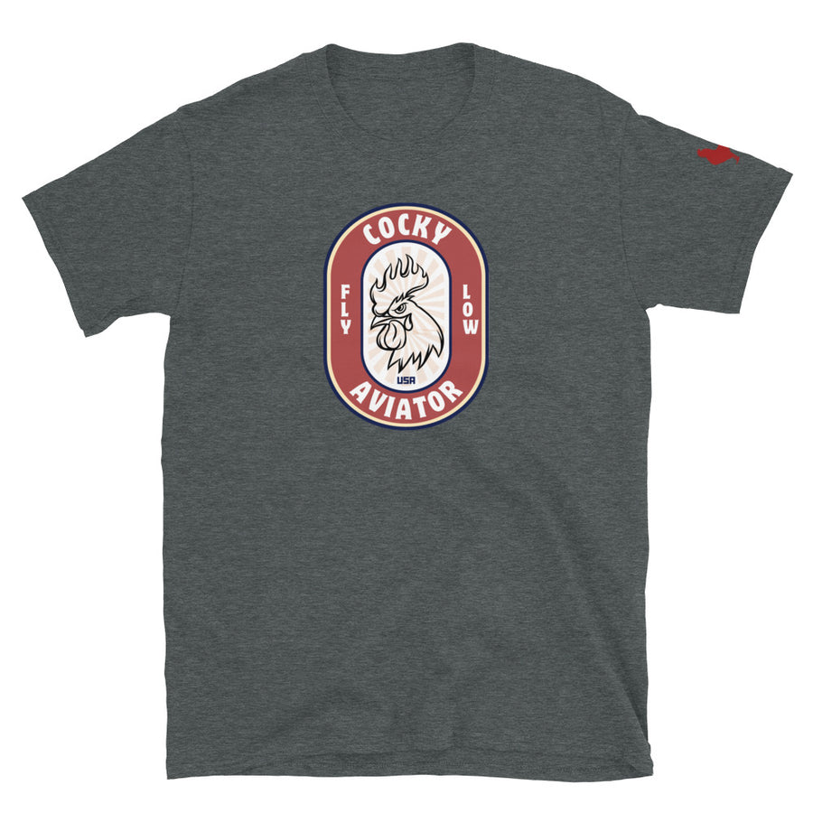 Cocky Pilot Short-Sleeve Unisex T-Shirt