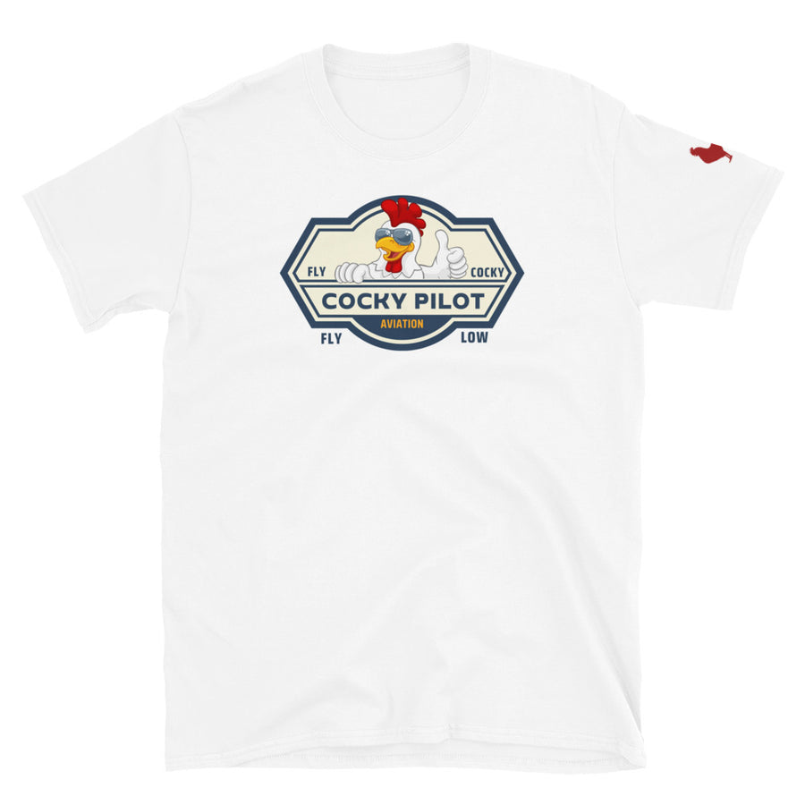Cocky Pilot Short-Sleeve Unisex T-Shirt